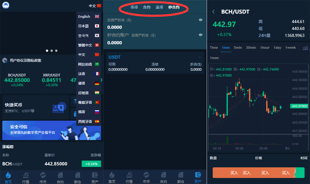 多语言交易所源码/12国语言/秒合约/申