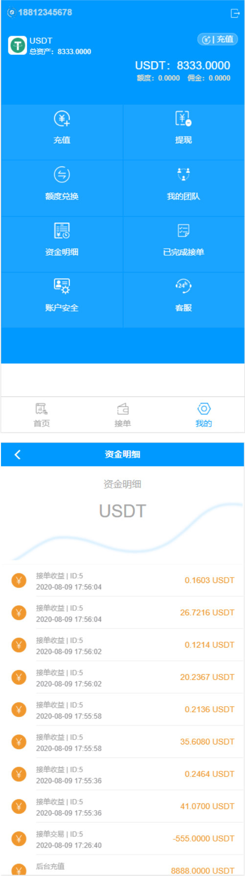 最新usdt货币跑分二开系统源码 一键买币(图1)