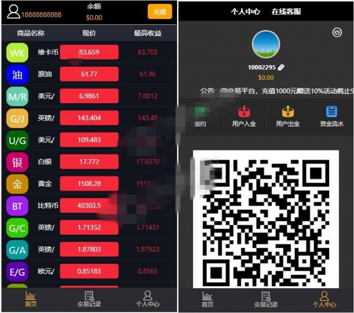 TP开发最原始八方国际财贸微盘系统源码(图1)