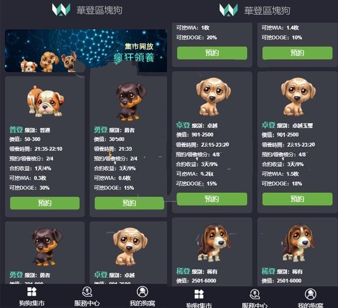 修复版华登区块鱼源码区块狗区块宠物养殖系统区块猫莱特区块狗派特宠物街模式(图1)