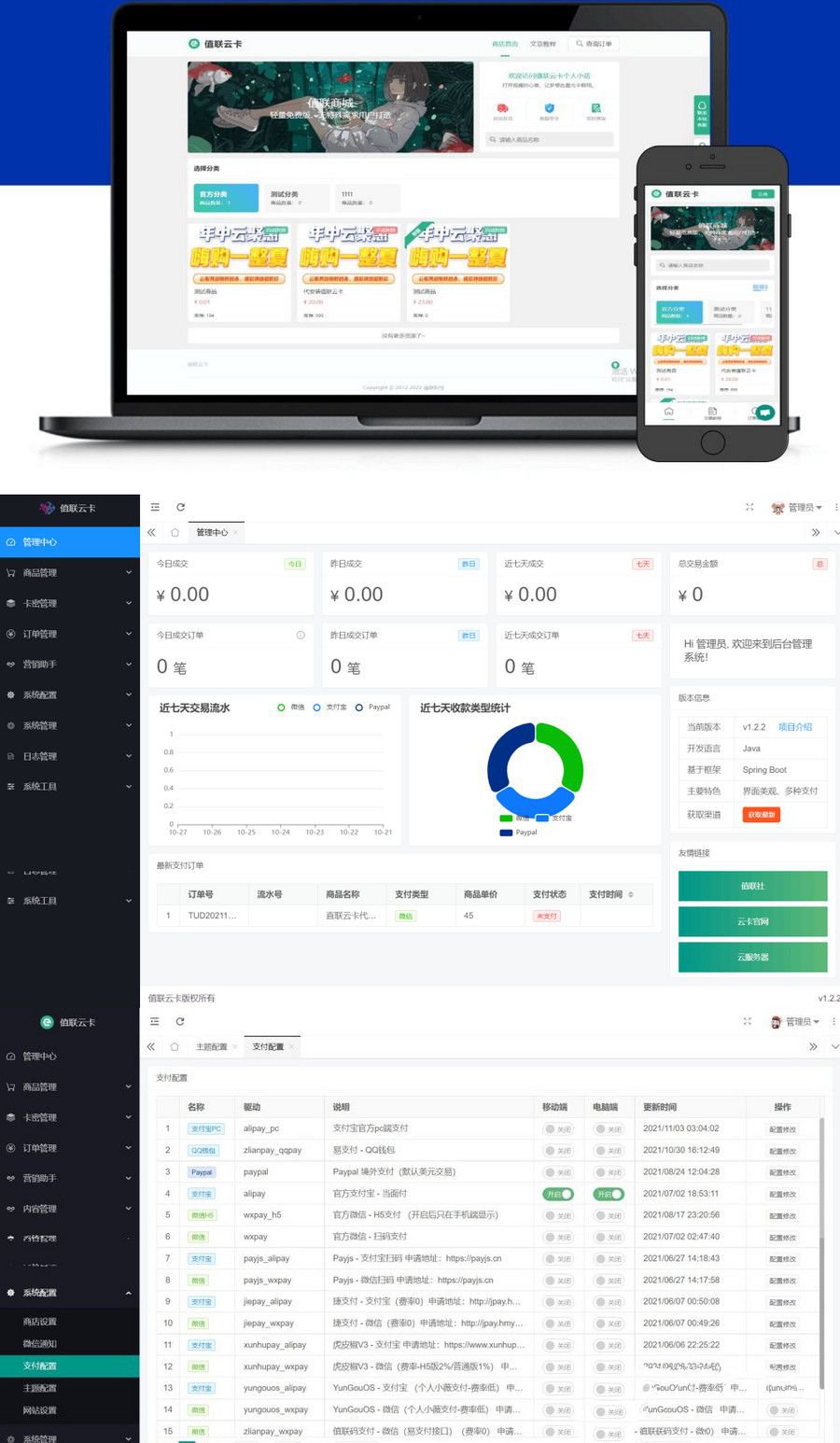 开源版值联云卡自动售卡商业系统v2.0.0+图文搭建教程(图1) 开源版值联云卡自动售卡商业系统v2.0.0+图文搭建教程(图1)