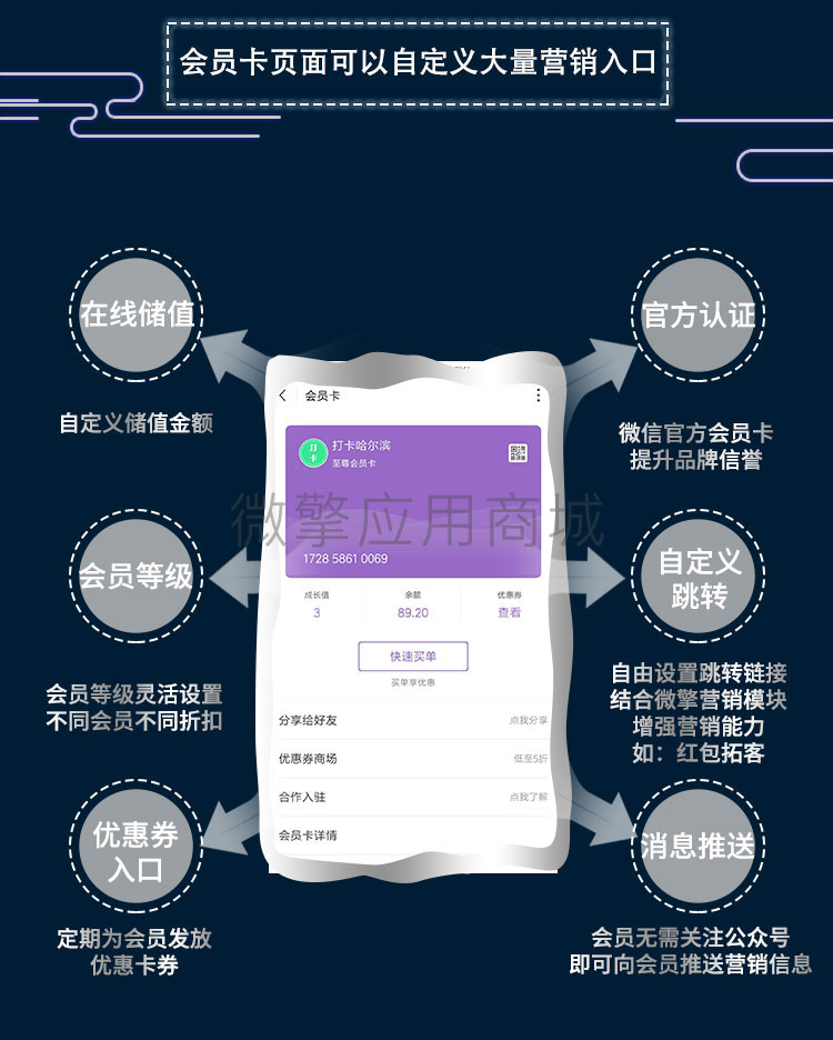 竹鸟微信原生会员卡V1.2.0 全开源版(图1) 竹鸟微信原生会员卡V1.2.0 全开源版(图1)