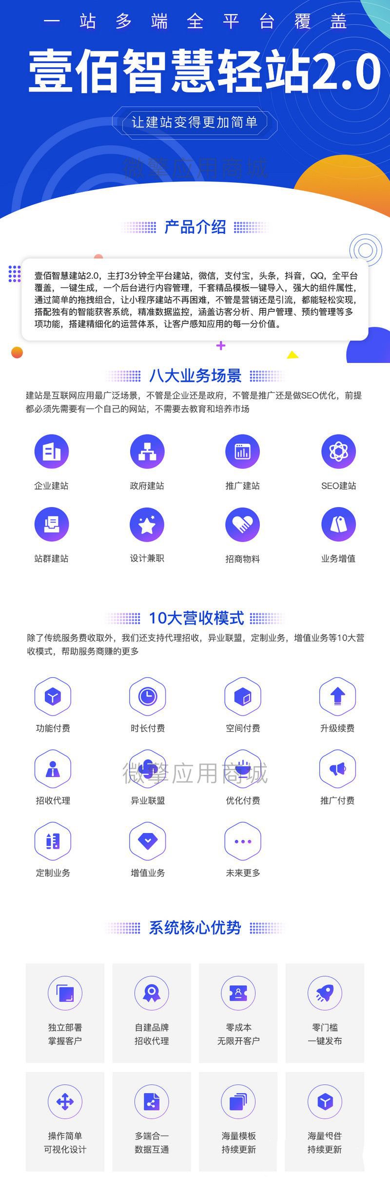 壹佰智慧轻站V2 _1.0.33 公众号版(图1)