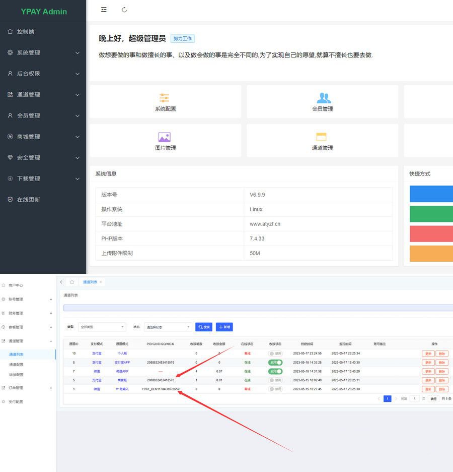源支付两款不同版本源码(图1)