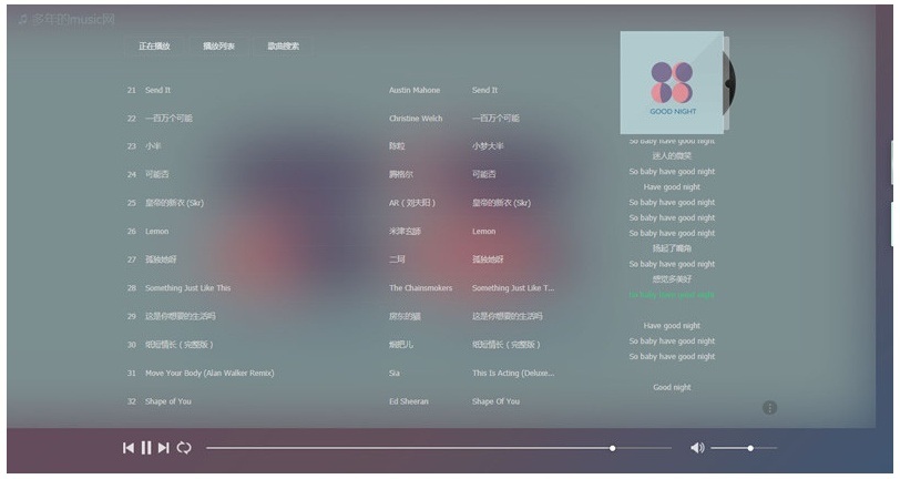 PHP精品在线音乐分享网站源码(图1) PHP精品在线音乐分享网站源码(图1)