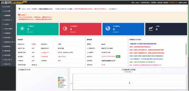 八月最新修复版小旋风蜘蛛池站群X8.51无限制版+自带30套模板(图1)