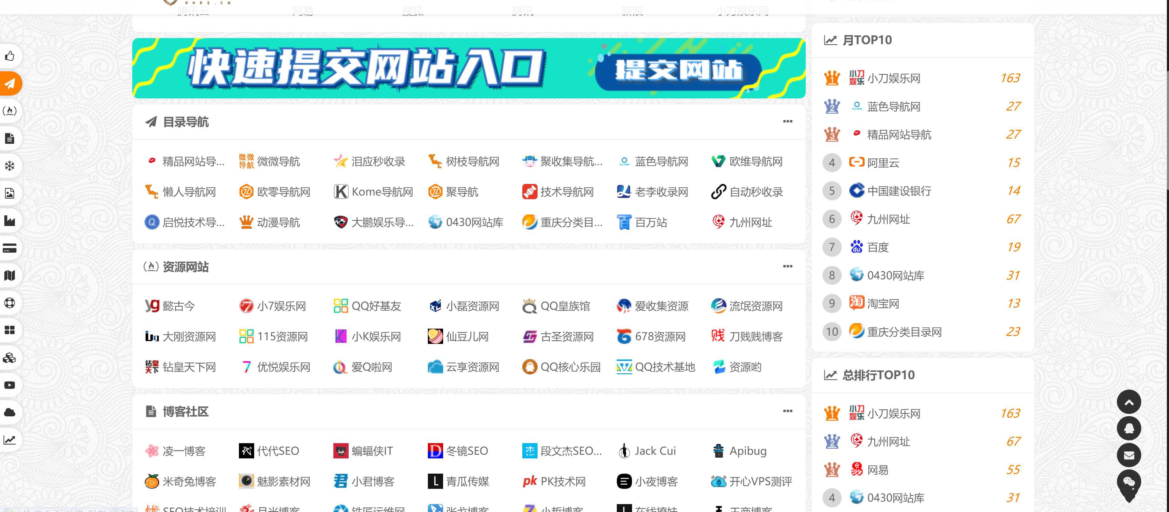 站长导航二开美化源码 网站提交自动秒收录(图1)