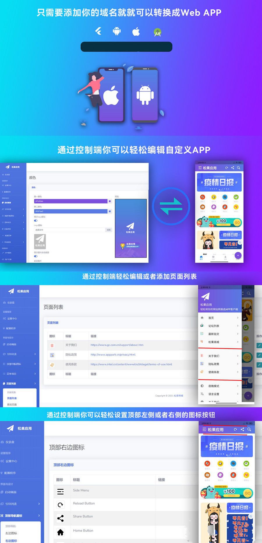 基于Flutter开发网站转换成APP源代码 网站生成APP源代码带控制端(图1) 基于Flutter开发网站转换成APP源代码 网站生成APP源代码带控制端(图1)