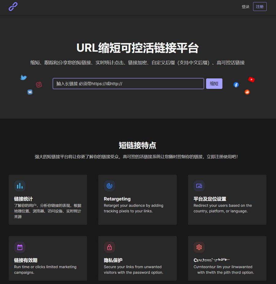 PHPShort轻量级网址缩短程序源码开心版内含汉化包(图1) PHPShort轻量级网址缩短程序源码开心版内含汉化包(图1)