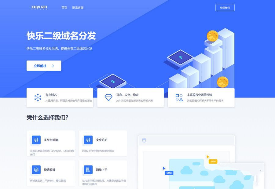 许愿二级域名分发系统网站源码(图1) 许愿二级域名分发系统网站源码(图1)