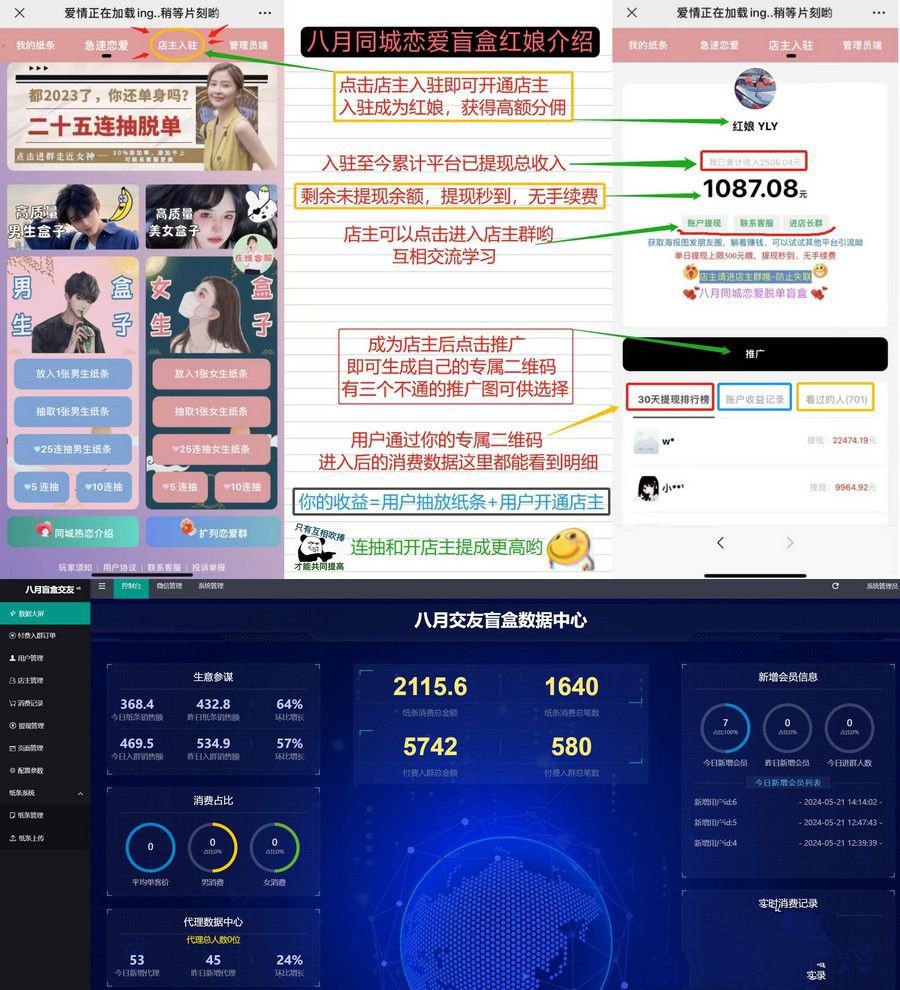 2024全新交友盲盒+付费进群二合一源码 包含全套源码+视频教程(图1) 2024全新交友盲盒+付费进群二合一源码 包含全套源码+视频教程(图1)