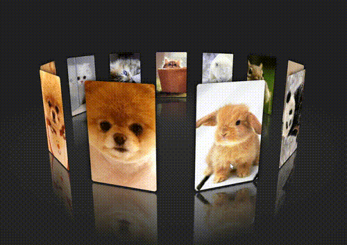 520表白html实现3D动态相册 换成女朋友照片