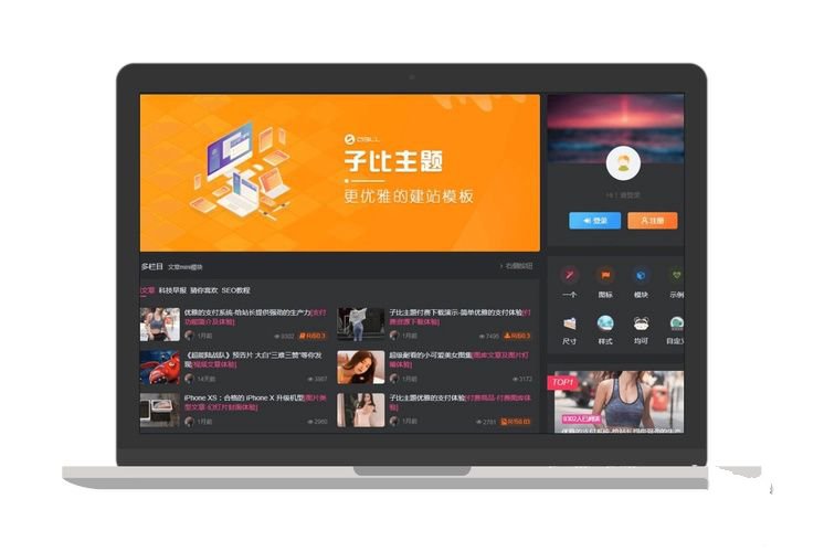 全套完整版子比主题 V6.7免授权开心版本源码下载(图1)