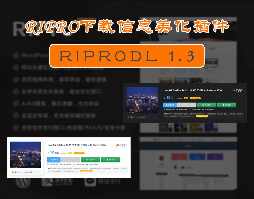 WordPress ripro dl文章页付费下载插件V1美化版本(图1) WordPress ripro dl文章页付费下载插件V1美化版本(图1)
