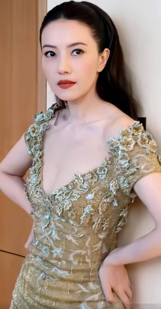 46岁高圆圆现身北京，穿低胸礼服绑高马尾，法令纹深腰臀比却绝了(图16)