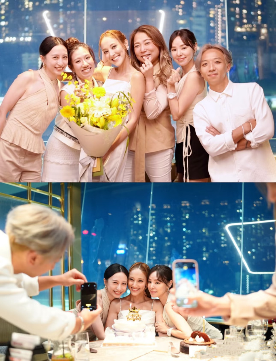 龚嘉欣36岁生日派对，陈凯琳穿睡衣松弛大方，谭凯琪也很显嫩(图14)