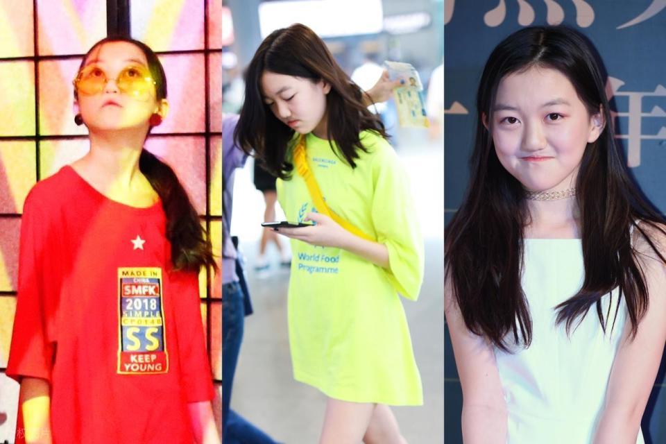 李嫣上海吃饭被偶遇，大冬天穿短袖很抗冻，又瘦又美很像妈妈王菲(图13)