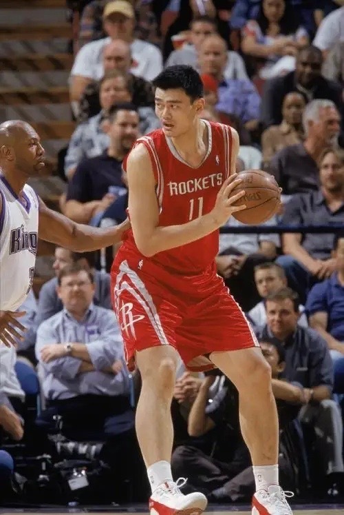 姚明陪父母上海探亲，穿一身黑衣又高又壮，目测体重得有400斤！(图13)