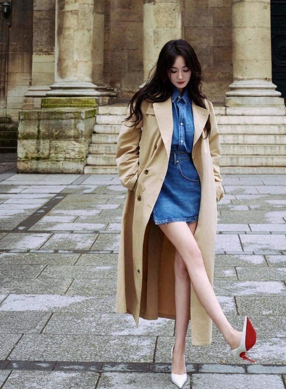 杨幂黑西装红高跟杀疯了！拿完视后穿回御姐装，这才是85花的转型(图5)