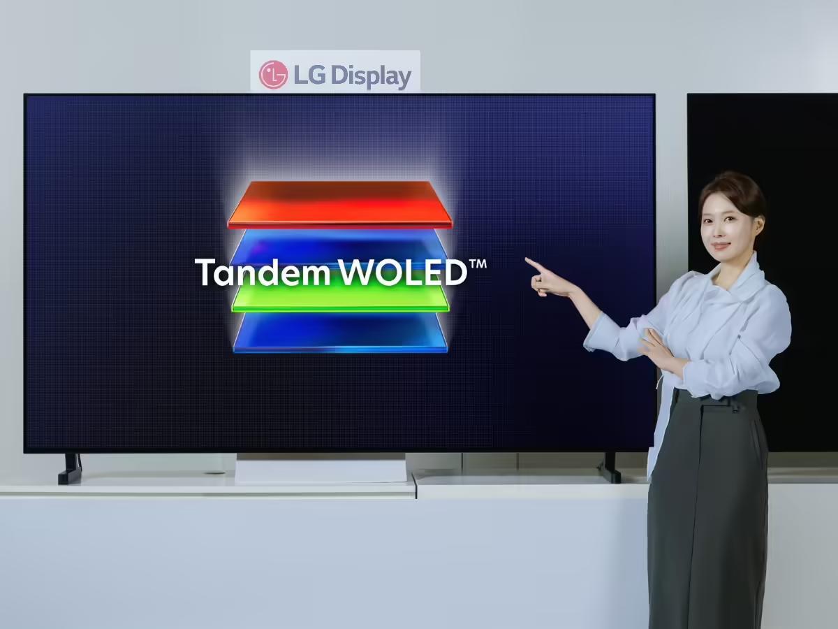 LG显示Tandem WOLED发布：基于Primary RGB Tandem 2.0，峰值亮度达4500尼特(图1)