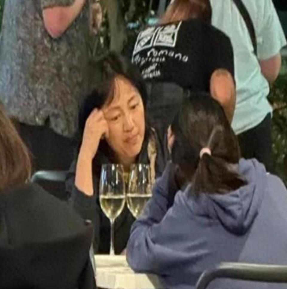 罗海琼和华谊总裁老公澳洲度假，51岁穿搭太老气，俩女儿罕见出镜(图1)