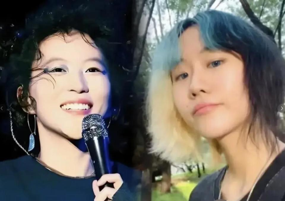 窦唯的两个女儿长得也太像窦颖了，“侄女像姑姑”说得一点也没错(图28)