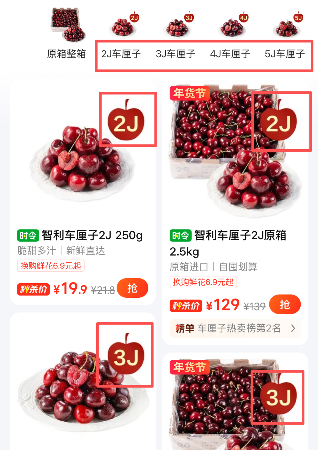 车厘子为什么用J表示大小？