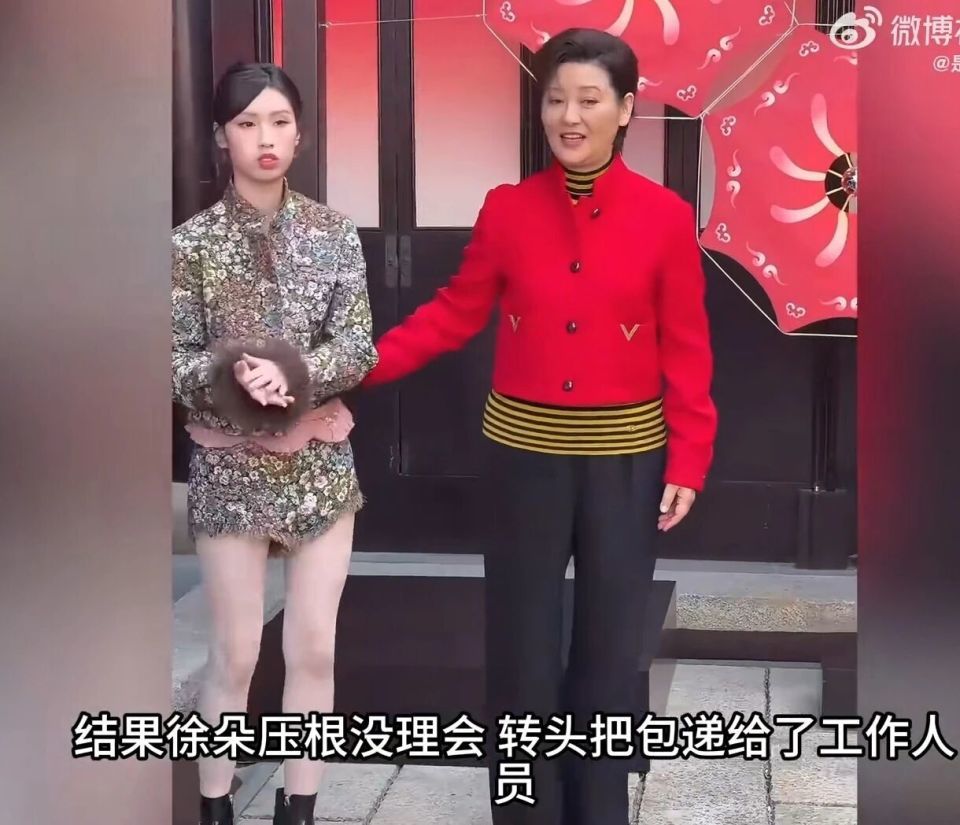 徐帆带徐朵参加活动，3次想牵女儿手均被拒绝！徐朵发文回应质疑(图3)