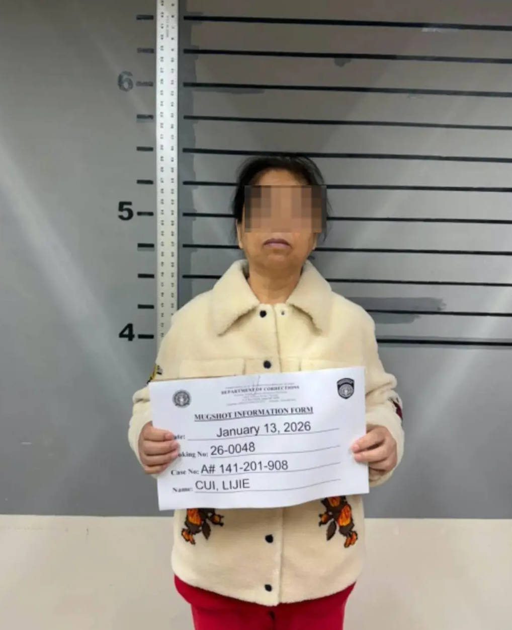 吴佩慈婆婆涉嫌违反美移民法被捕 目前已被关押(图1)