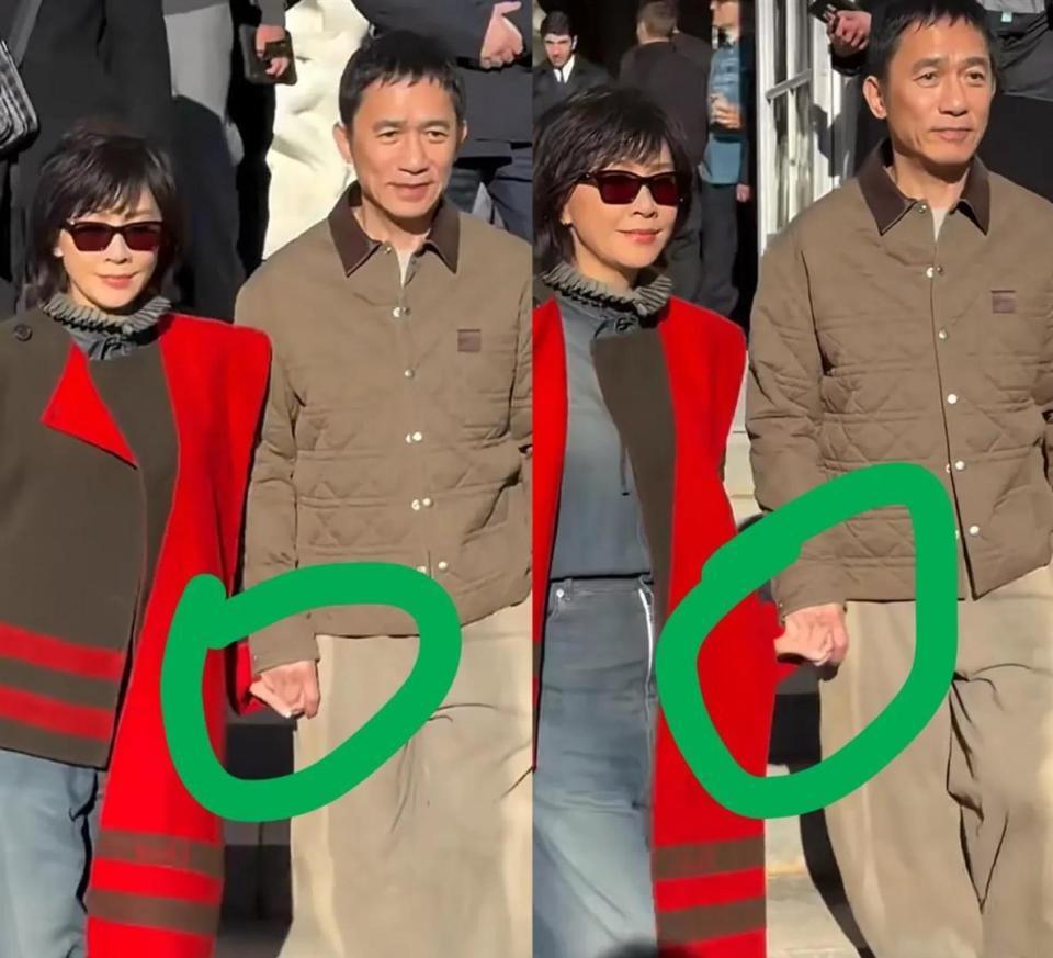 这夜，气质儒雅的梁朝伟成焦点，素面朝天甩了脂粉气十足的几条街(图14)