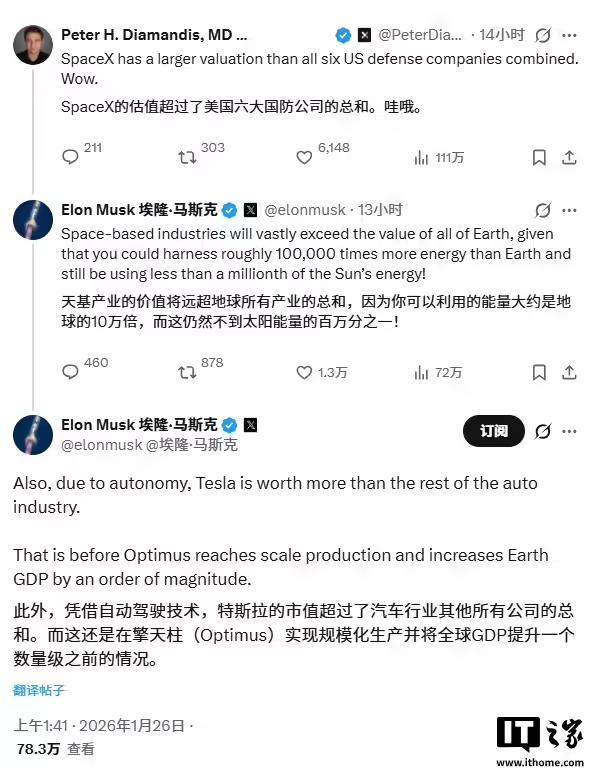 马斯克：自动驾驶、机器人、天基能源助特斯拉与SpaceX领跑(图2)