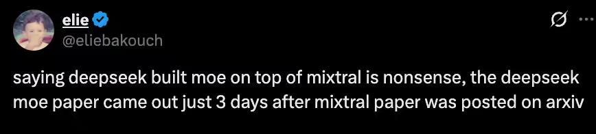“DeepSeek-V3基于我们的架构打造”，Mistral CEO Arthur Mensch逆天发言被喷(图2)