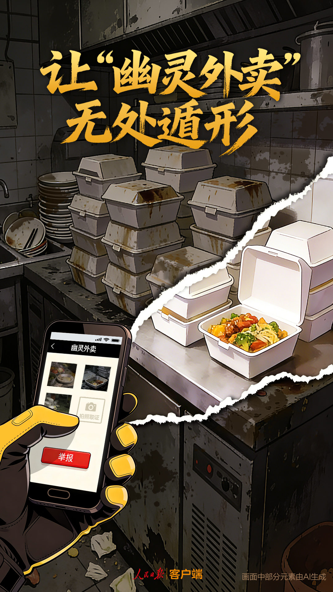 人民日报评幽灵外卖：“高分店铺”很可能是