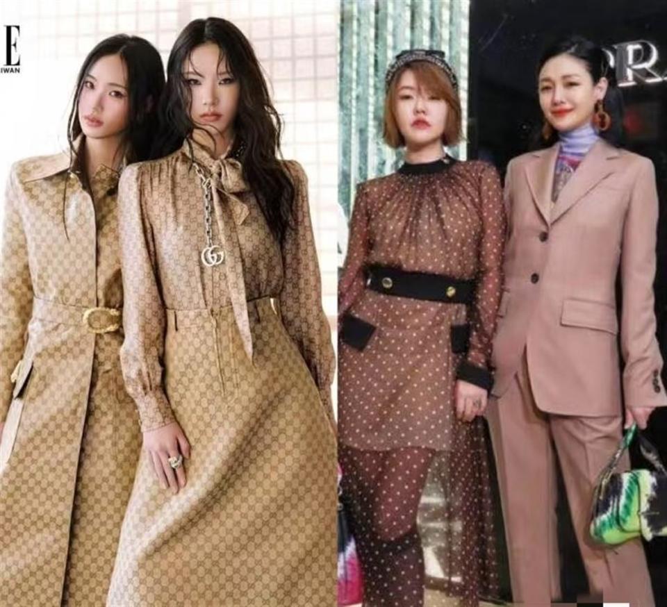 大S离世一周年，两个侄女登上杂志，像极刚出道的大小S(图1)